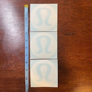 Lululemon die cut sticker lot
